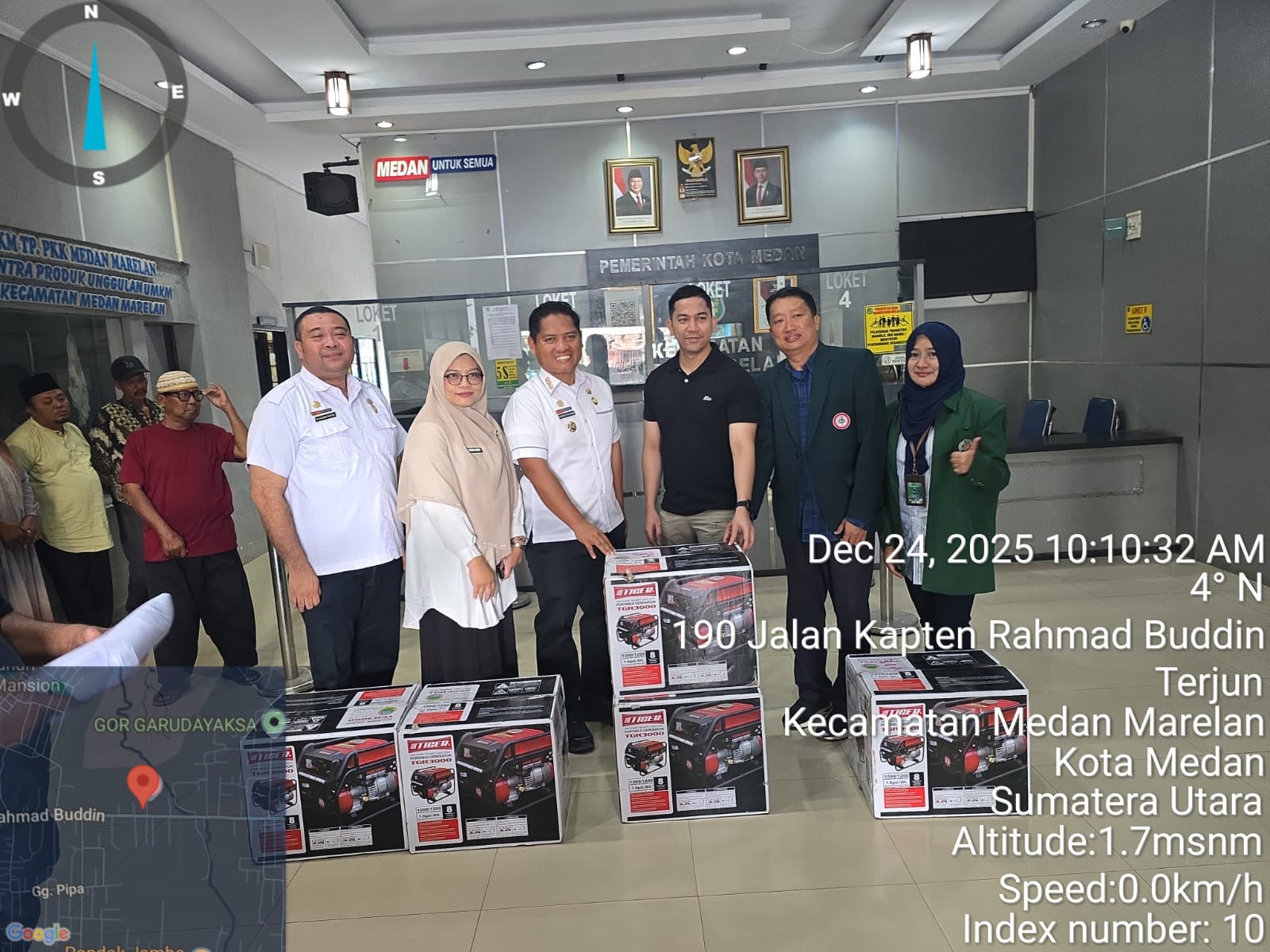 Kota Medan - Pendirian 4 Dapur Umum selama 10 hari, posko kesehatan dan bantuan logistik makanan, genset dan obat2an