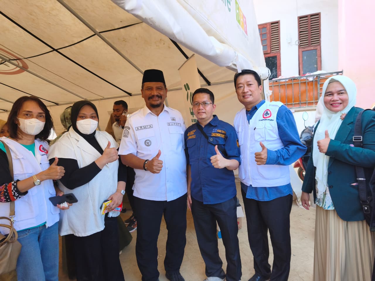 Penyerahan Donasi Bencana IDI Sumut ke Pemerintah Daerah Kabupaten Aceh Tamiang