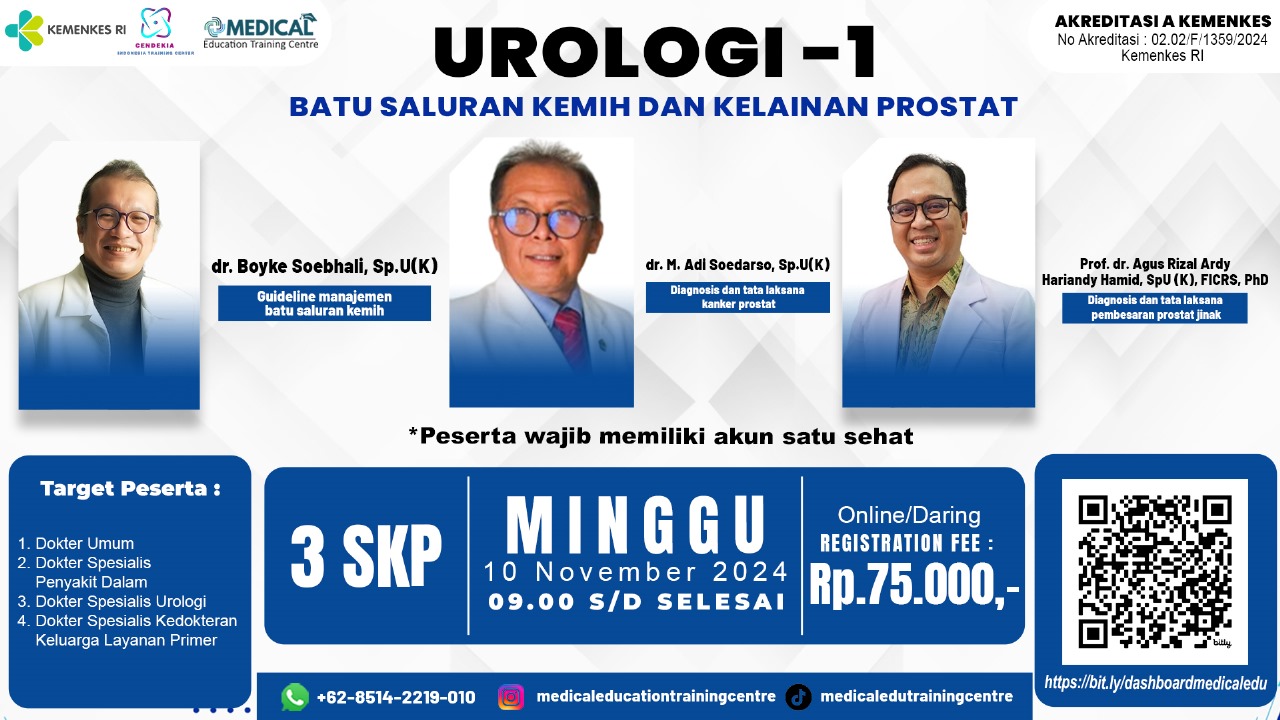 WSE Urologi-1, Batu Saluran Kemih dan Kelainan Prostat